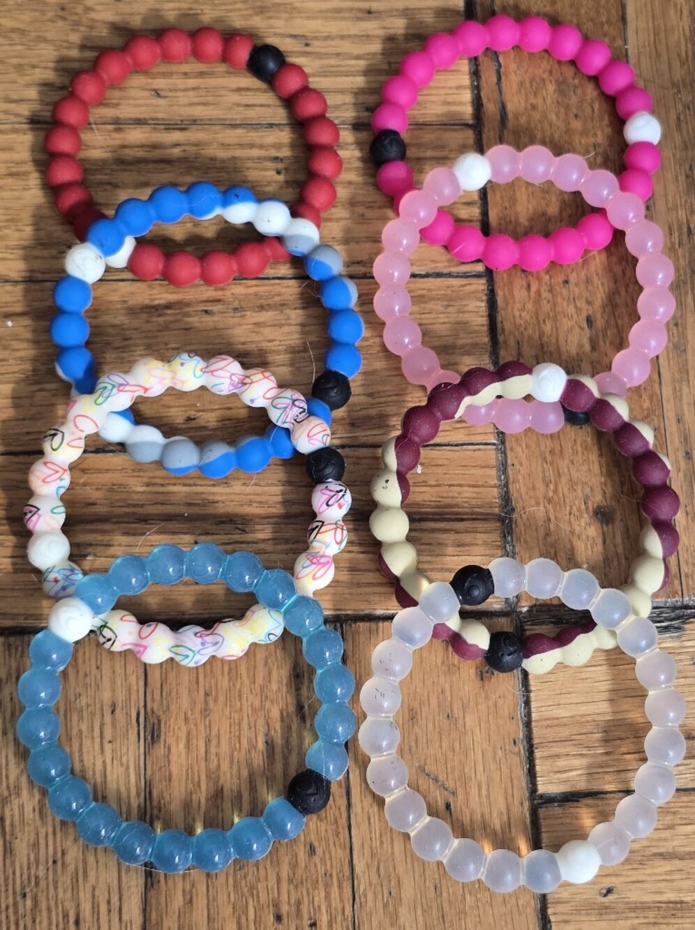 LOT of  LOKAI Silicone Bracelets Assortment of Colors and size S
